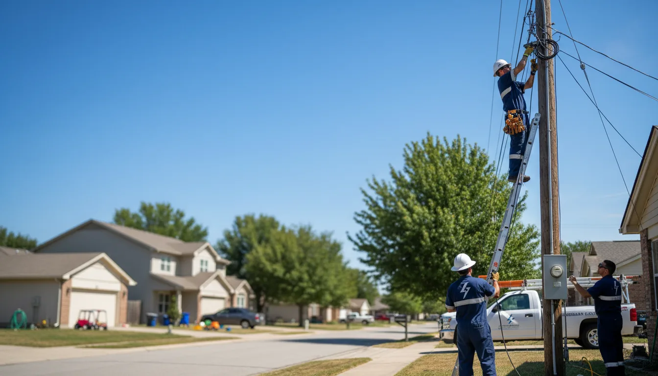 Residential electrician providing installation services in Summerville, GA